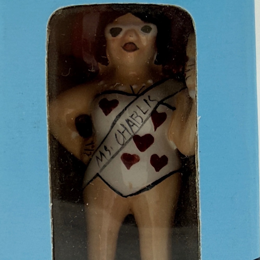 Funseekers Ms Chablis Ceramic Wine Bottle Stopper 2003 Janis Joplin NIB - Picture 3 of 8